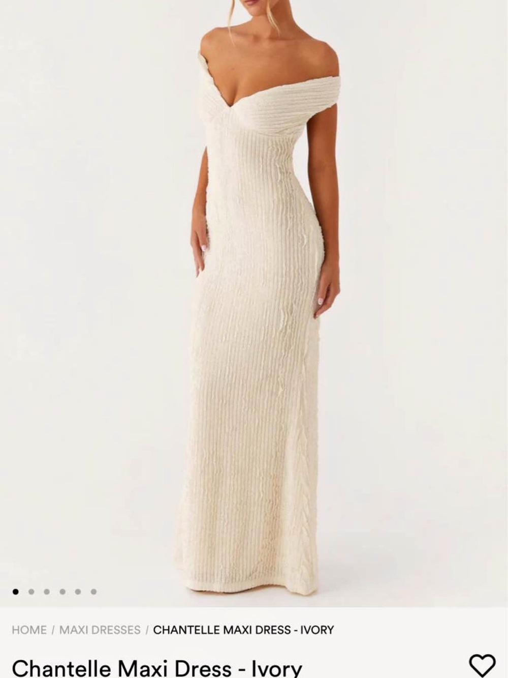 Peppermayo textured maxi dress